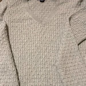 Tommy Hilfiger V Neck Cable Knit Sweater